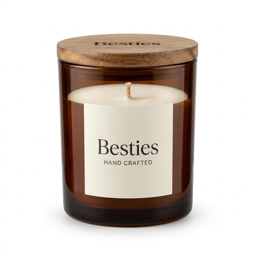 Besties Hand Crafted & More - Artisan Hand-Poured Soy Wax Scented Candle (8 oz)