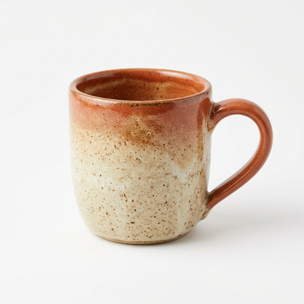 Besties Hand Crafted & More - Rustic Speckled Stoneware Ceramic Coffee Mug (12 oz)