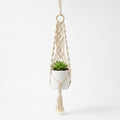 Besties Hand Crafted & More - Bohemian Hand-Woven Cotton Macramé Hanging Planter